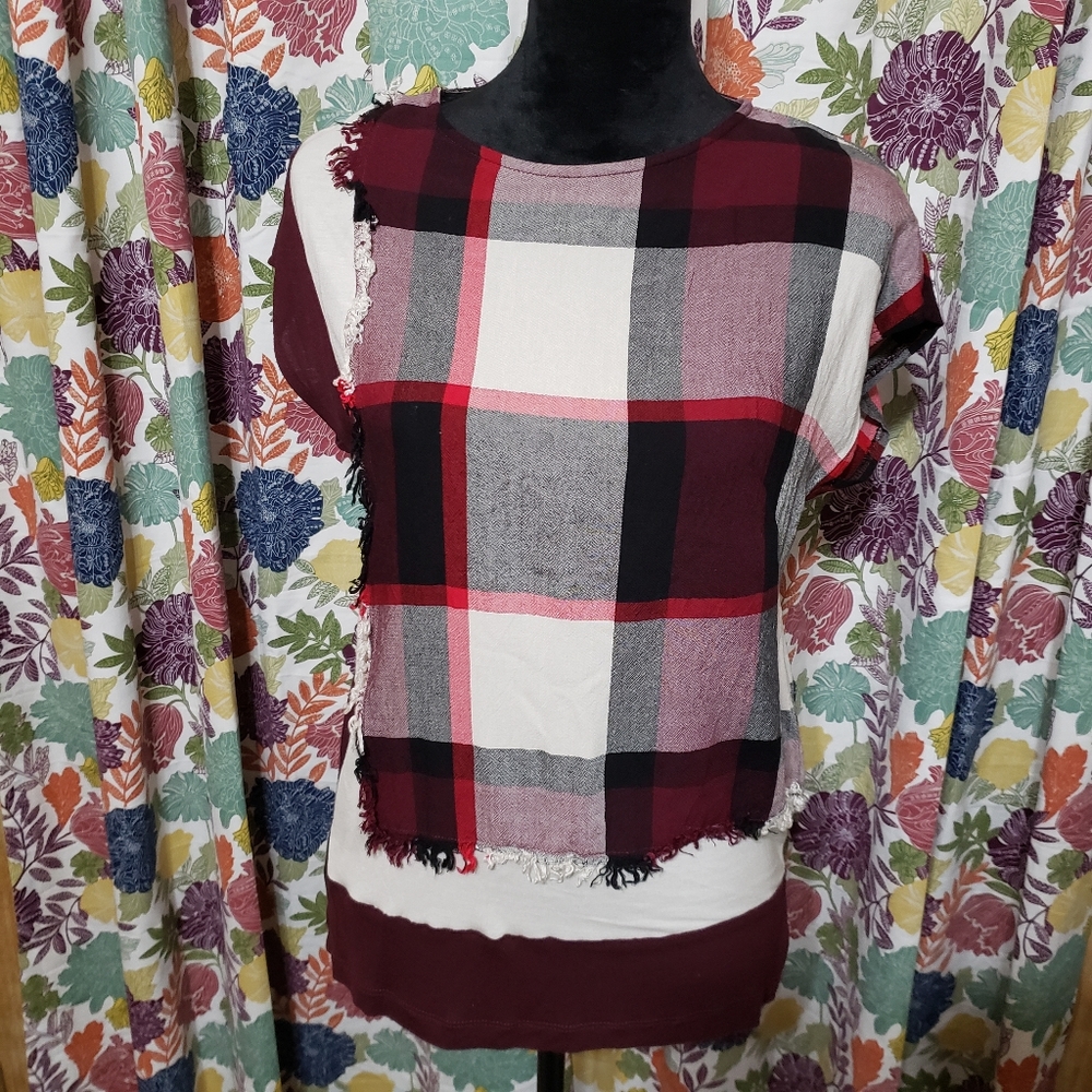 Postmate by Anthropologie colorblock shirt